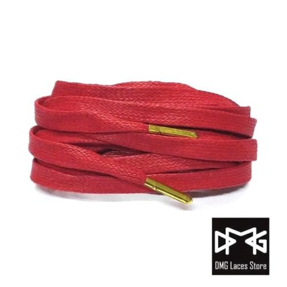 Wax Flat Laces ( Red )